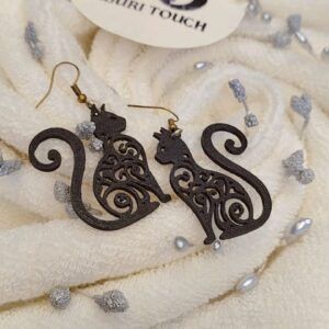 Designer cat earring