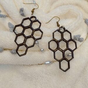 Honeycomb earring